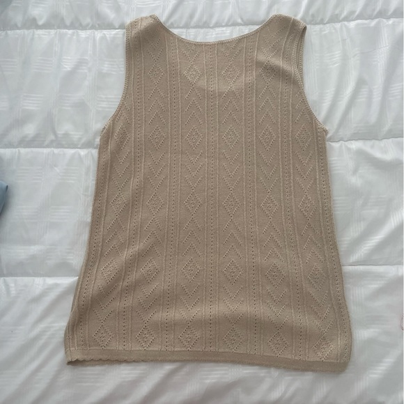 Vintage Crochet Knit Sweater Vest,‎ Size Large - Picture 7 of 9